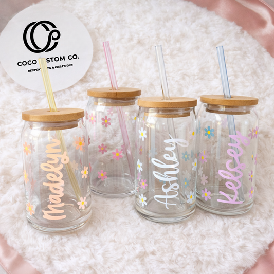 Bespoke Can Glass & Straw