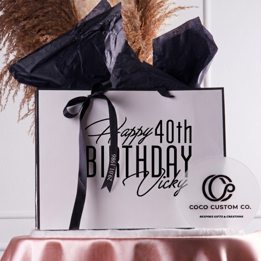 Custom Occasion Gift Bag & Ribbon