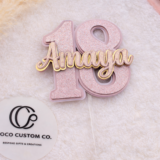 Number Cake Topper