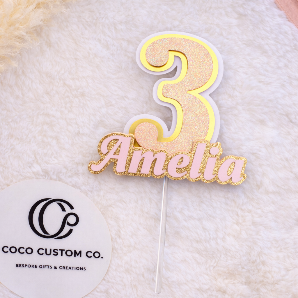 Number Cake Topper
