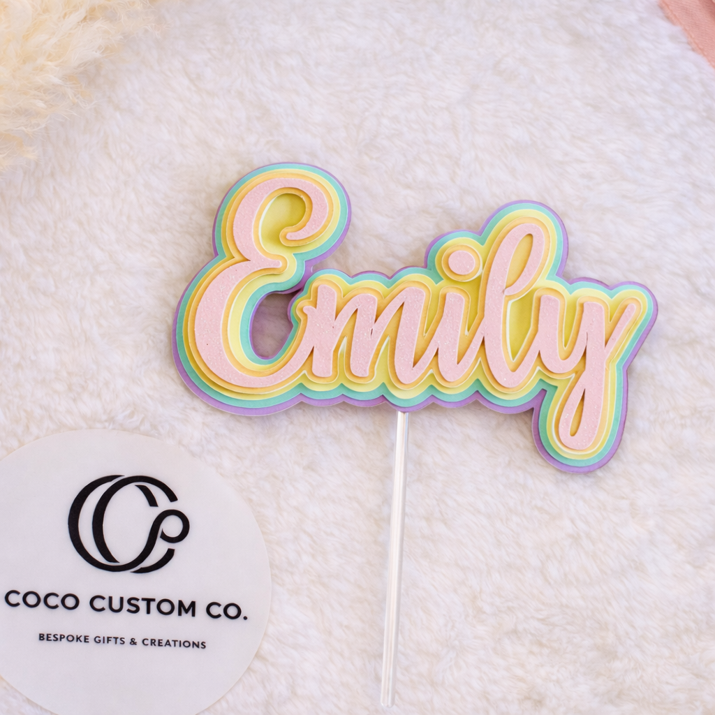 Name Cake Topper