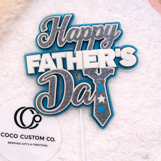 Father's Day Personalized 3D Cake Topper