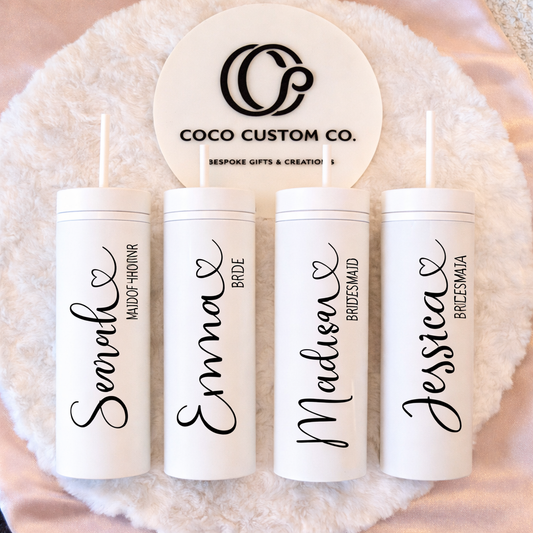 Bespoke Bride Squad Bottle & Straw