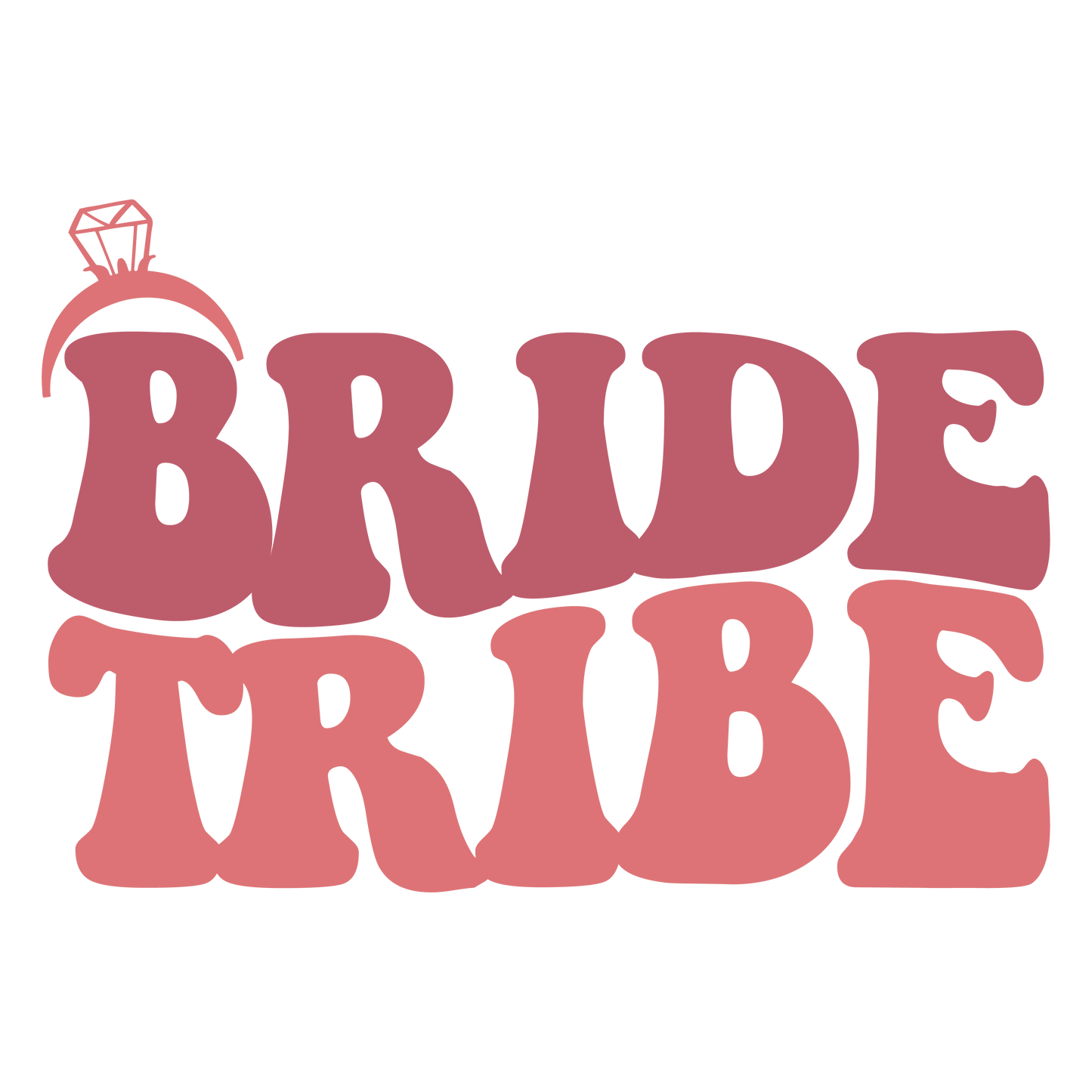 Custom Bride Tribe T-Shirt Prints