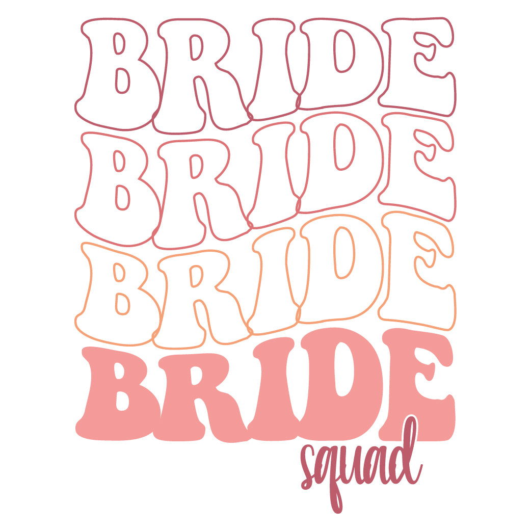 Custom Bride Tribe T-Shirt Prints