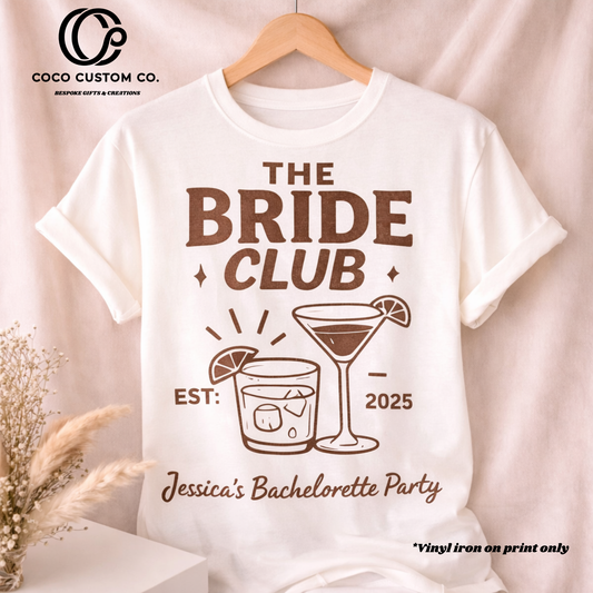 Custom Bride Tribe T-Shirt Prints