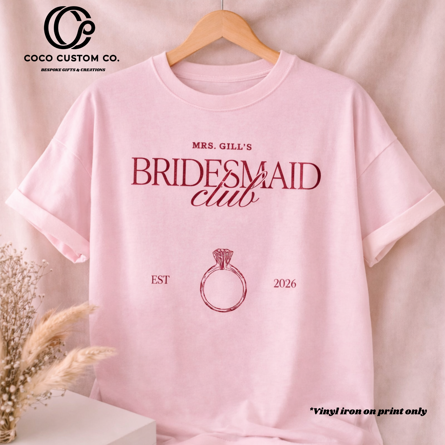 Custom Bride Tribe T-Shirt Prints